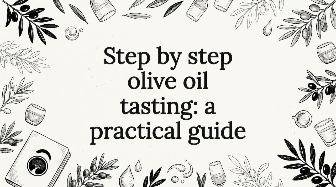Step by step olive oil tasting: a practical guide