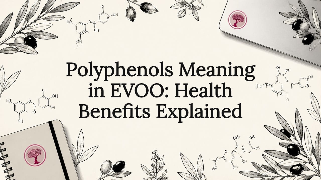 Polyphenols meaning in EVOO: health benefits explained