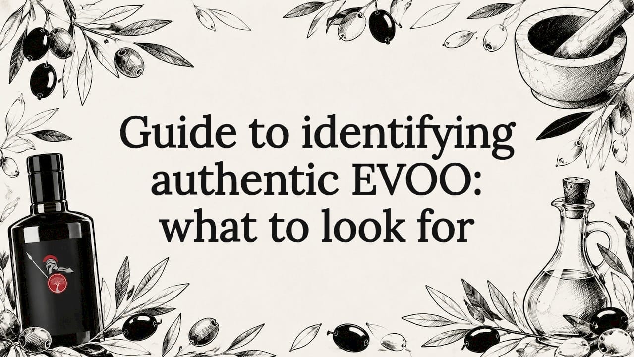 Guide to identifying authentic EVOO: what to look for