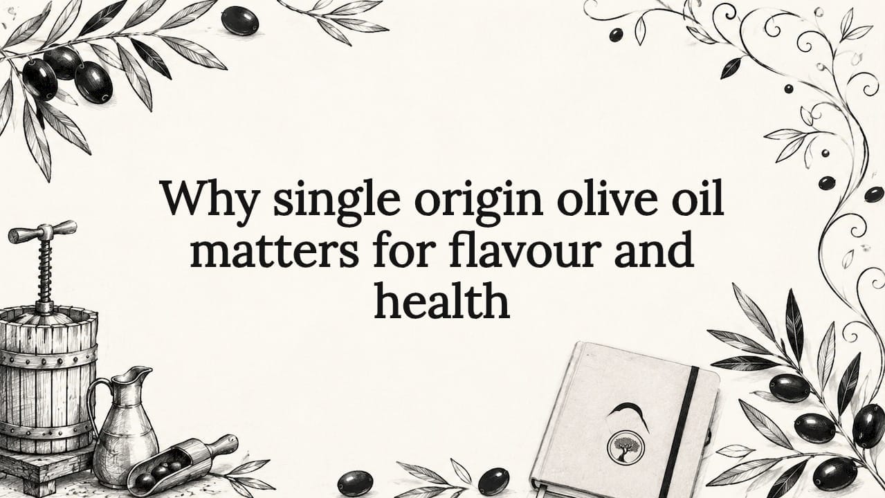 Why single origin olive oil matters for flavour and health