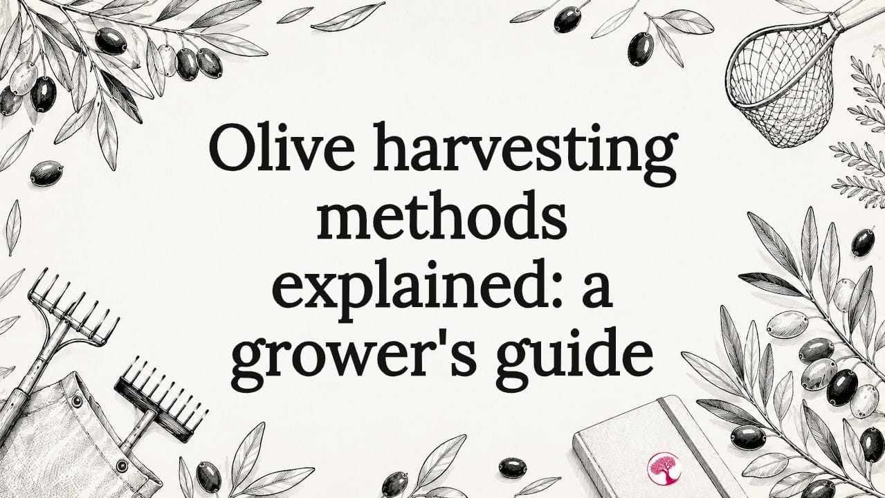 Olive harvesting methods explained: a grower’s guide